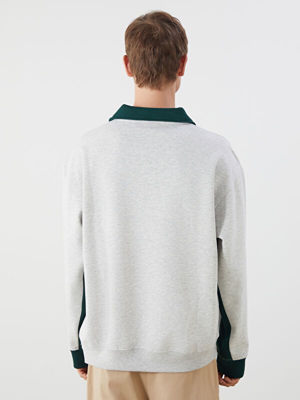 Moudda LC Waikiki - Sweatshirt en jersey couleur Blanc neige mélangé pour hommes - Tunisie 4