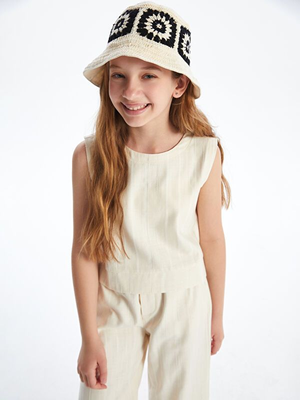 Moudda LC Waikiki - Chemisier (blouse) manches courtes en tissu pour Fille - Tunisie 3