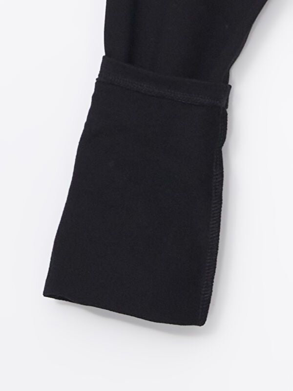 Moudda LC Waikiki - T-shirt jersey stretch basique Fille Noir - Tunisie 2