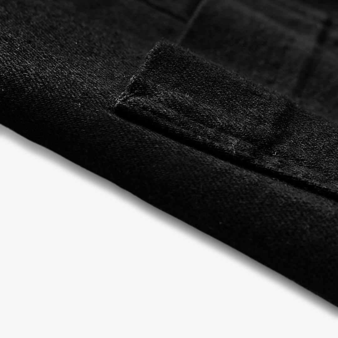 Moudda ZARA - Pantalon Wide Leg Tailleur - Noir Rincé - Tunisie 5