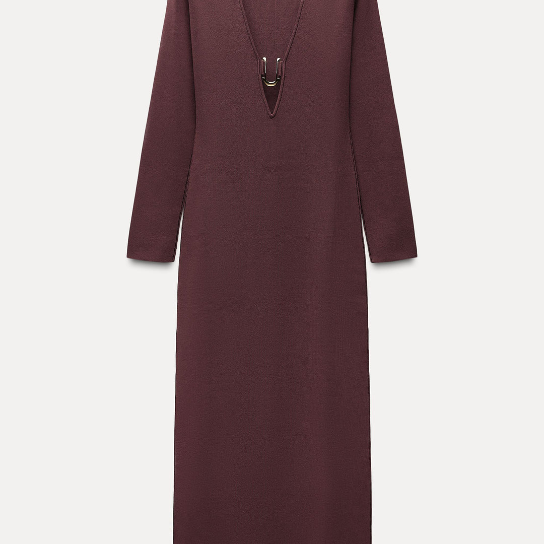 Moudda ZARA - Robe décolleté appliqué doré - Tunisie 1