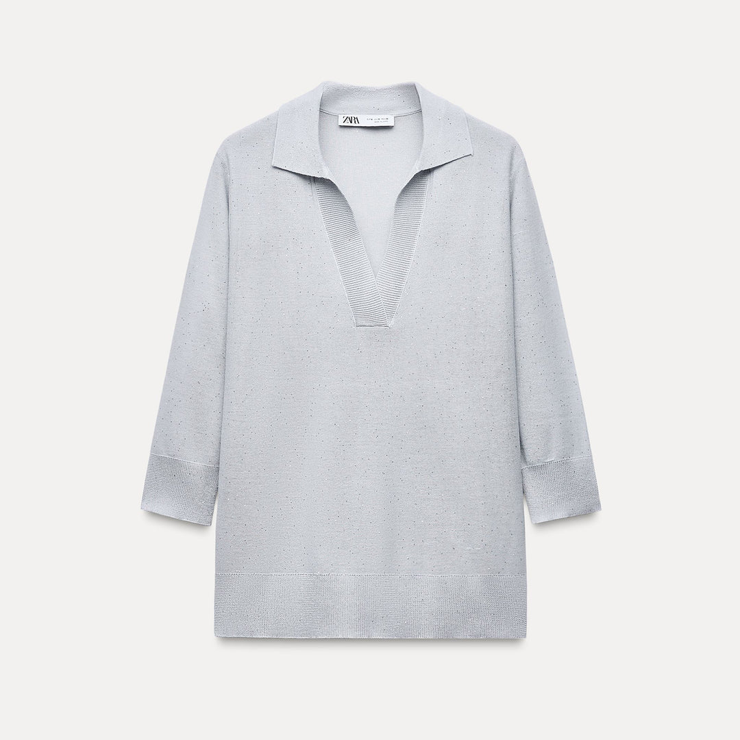 Moudda ZARA - Polo manches 3/4 qualité paillettes - Tunisie 1