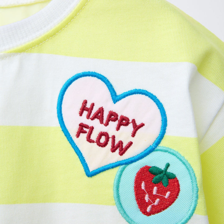 Moudda ZARA - T-Shirt Enfant - Rayure, Autocollants Kodak & Broderie - Tunisie 3