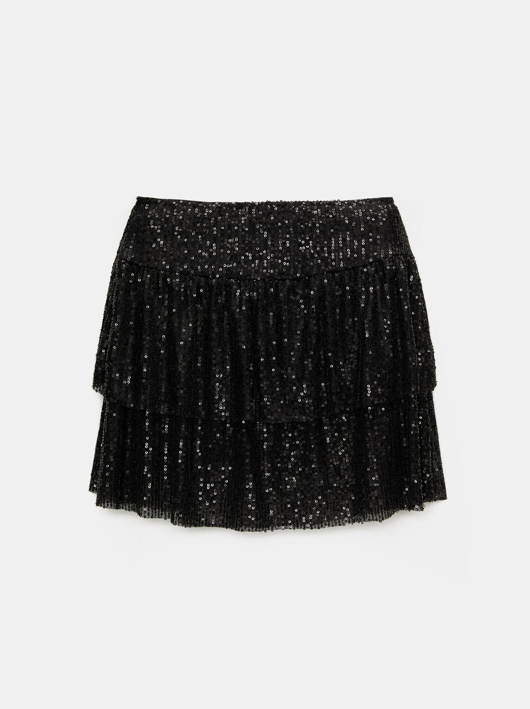 Moudda PULL & BEAR - Jupe Mini Volants Paillettes En Ligne - Tunisie 3