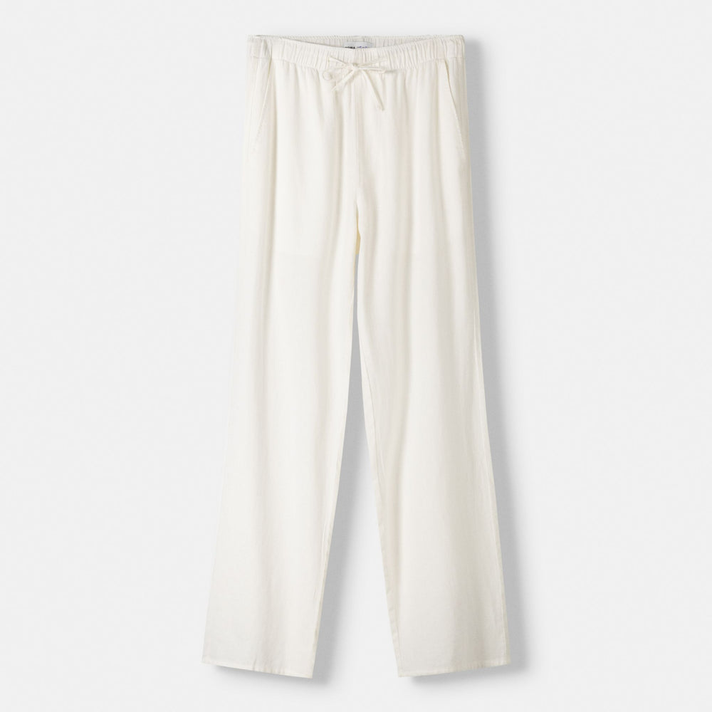 Moudda BERSHKA - Pantalon Large Jogger Lin et Viscose - Tunisie 2