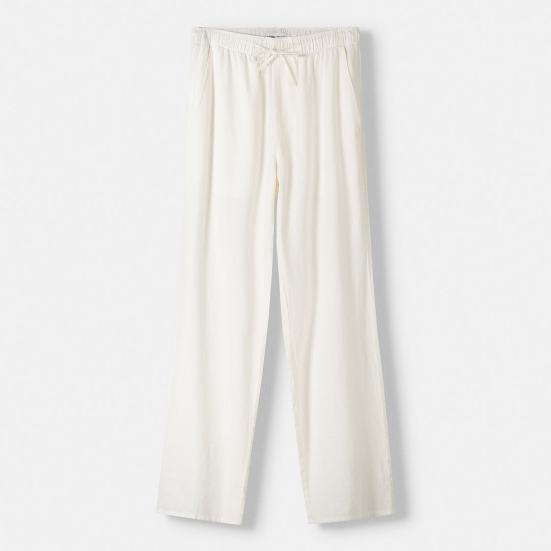 Moudda BERSHKA - Pantalon Large Jogger Lin et Viscose - Tunisie 2