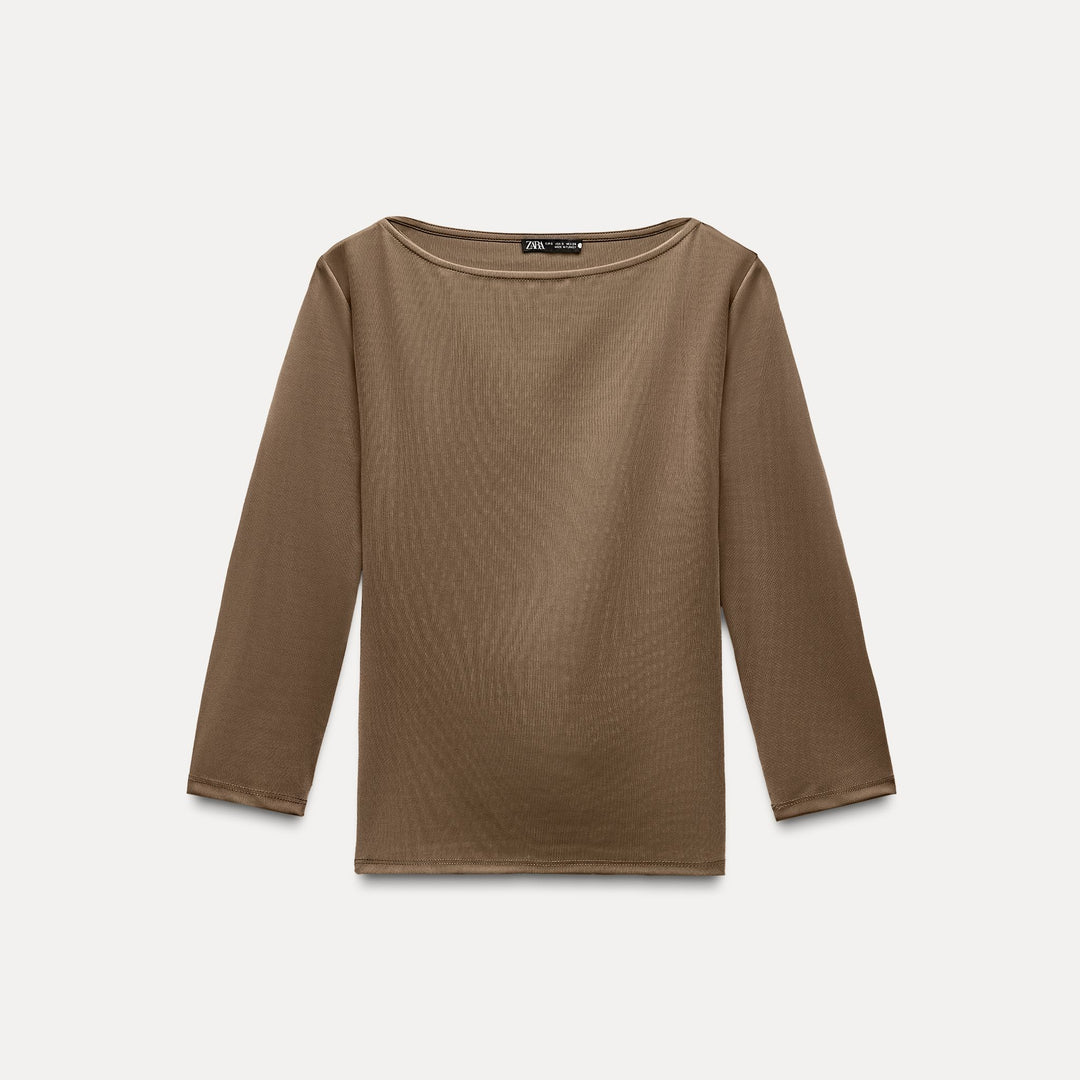 Moudda ZARA - T-shirt en polyamide, col bateau, coupe homme - Tunisie 2