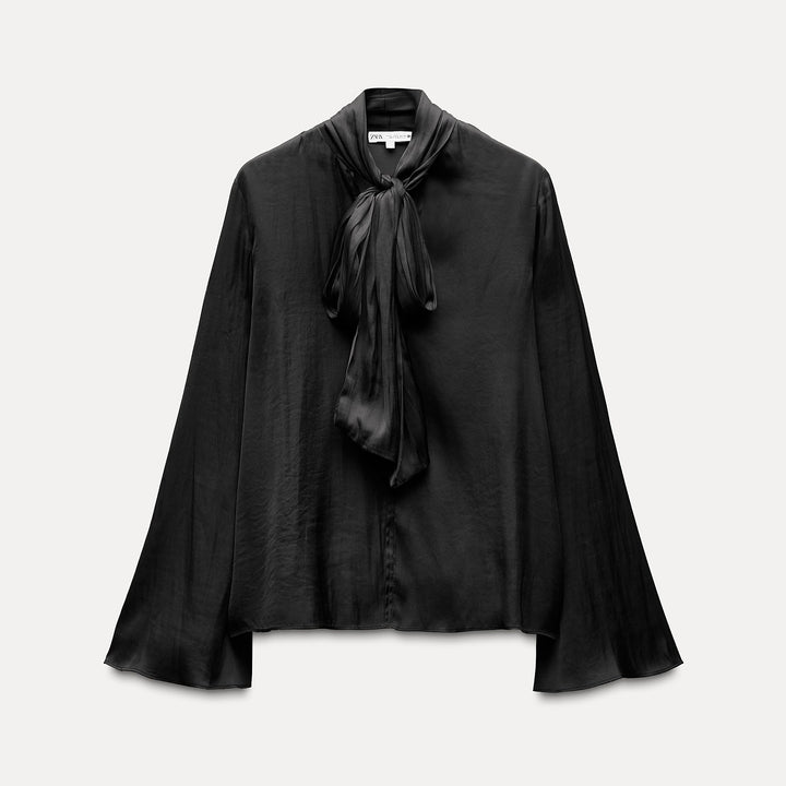 Moudda ZARA - Blouse Manches Longues Volumineuses à Nœud - Tunisie 1