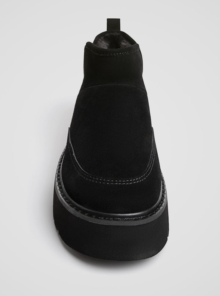 Moudda STRADIVARIUS - Bottines Plates en Fourrure et Cuir - Tunisie 1