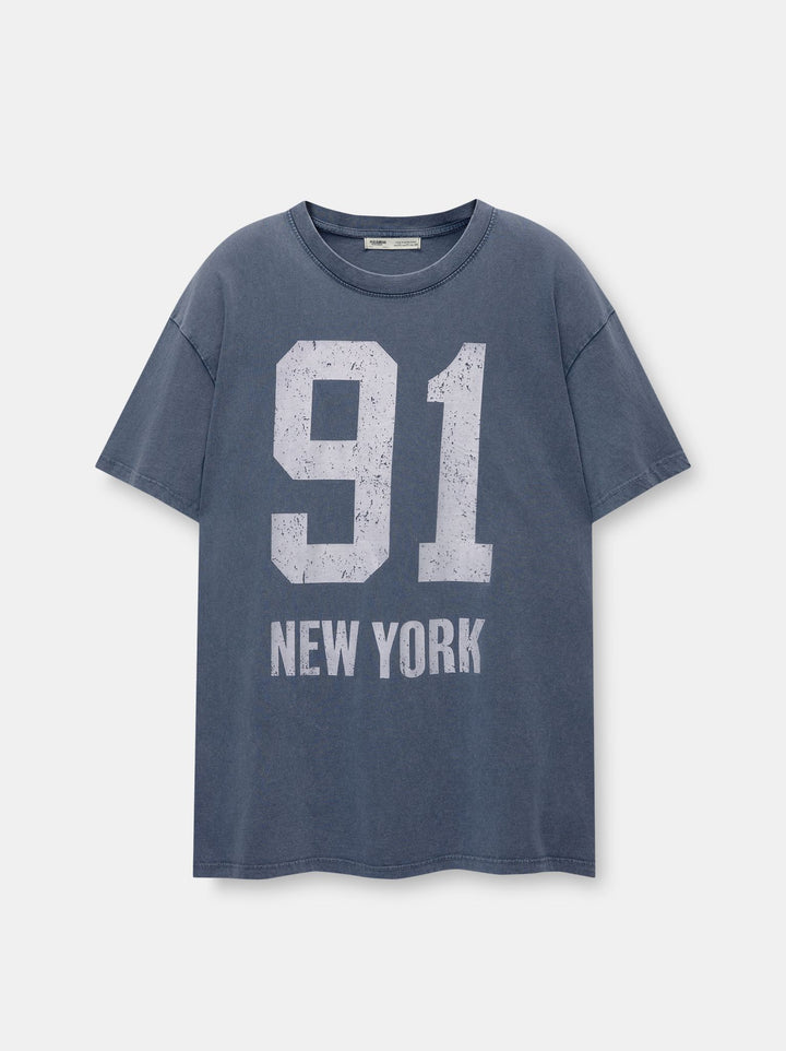 Moudda PULL & BEAR - Body Graphique Sceau et Numéro Varsity - Tunisie 1