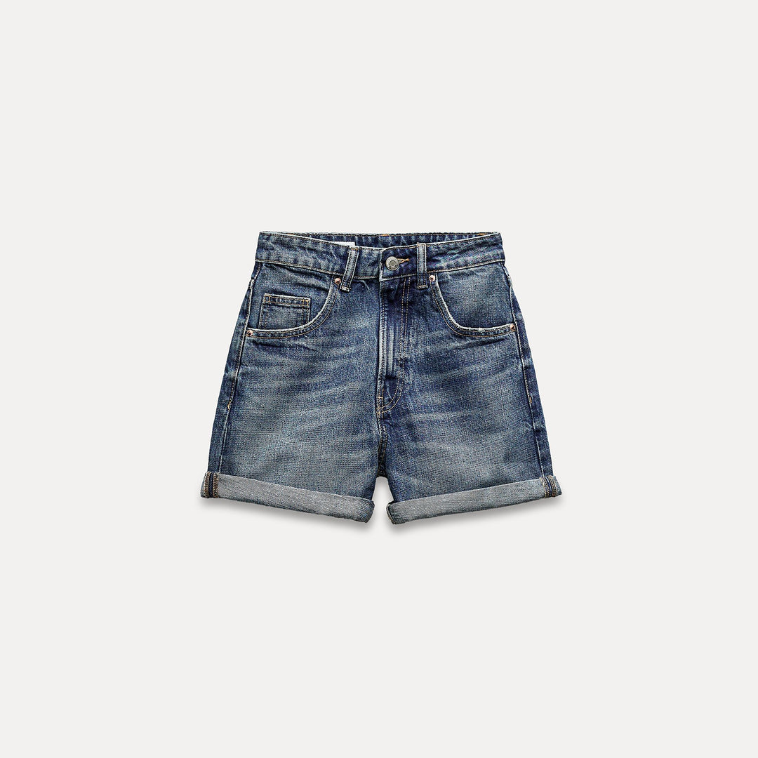 Moudda ZARA - Bermuda coupe mom, tissu rigide - Tunisie 2