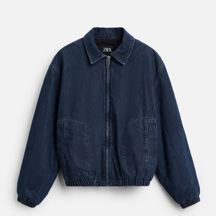Moudda ZARA - Bomber Crop Denim (Rouille Chaude) - Tunisie 1