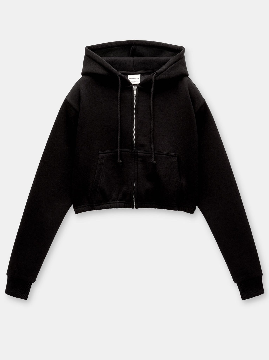 Moudda PULL & BEAR - Sweat Fermeture Capuche Crop Tunnel Fleece - Tunisie 3
