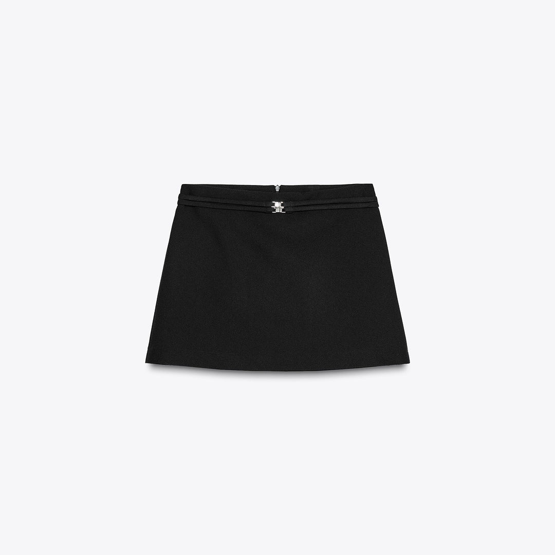 Moudda ZARA - Jupe Mini Crêpe - Ceinture Tissu - Tunisie 1