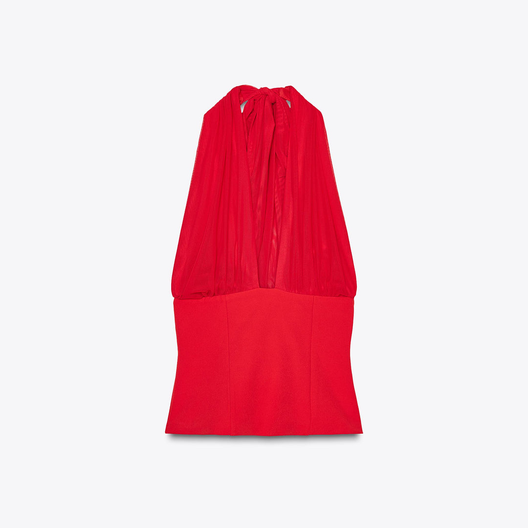 Moudda ZARA - Top Élastique - Halter & Mesh - Tunisie 1