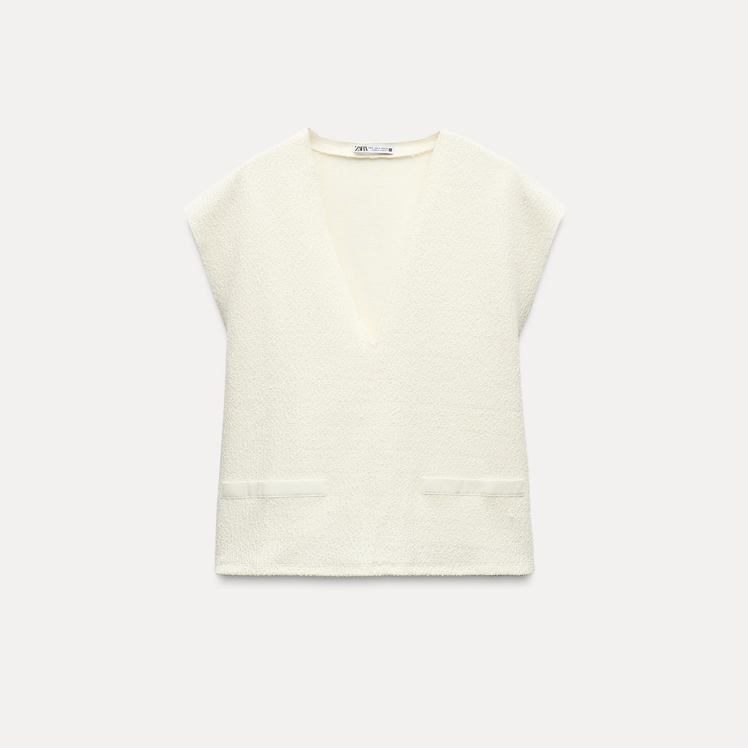 Moudda ZARA - Gilet coordonné en maille fine - Tunisie 1