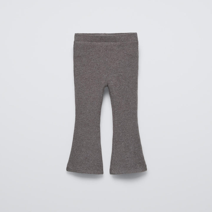 Moudda ZARA - Gris moyen – pantalon évasé surpiqûres toucher doux - Tunisie 2