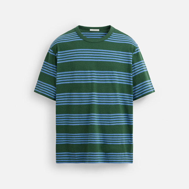 Moudda ZARA - T-Shirt - Rayures (Bleu & Vert) - Tunisie 1