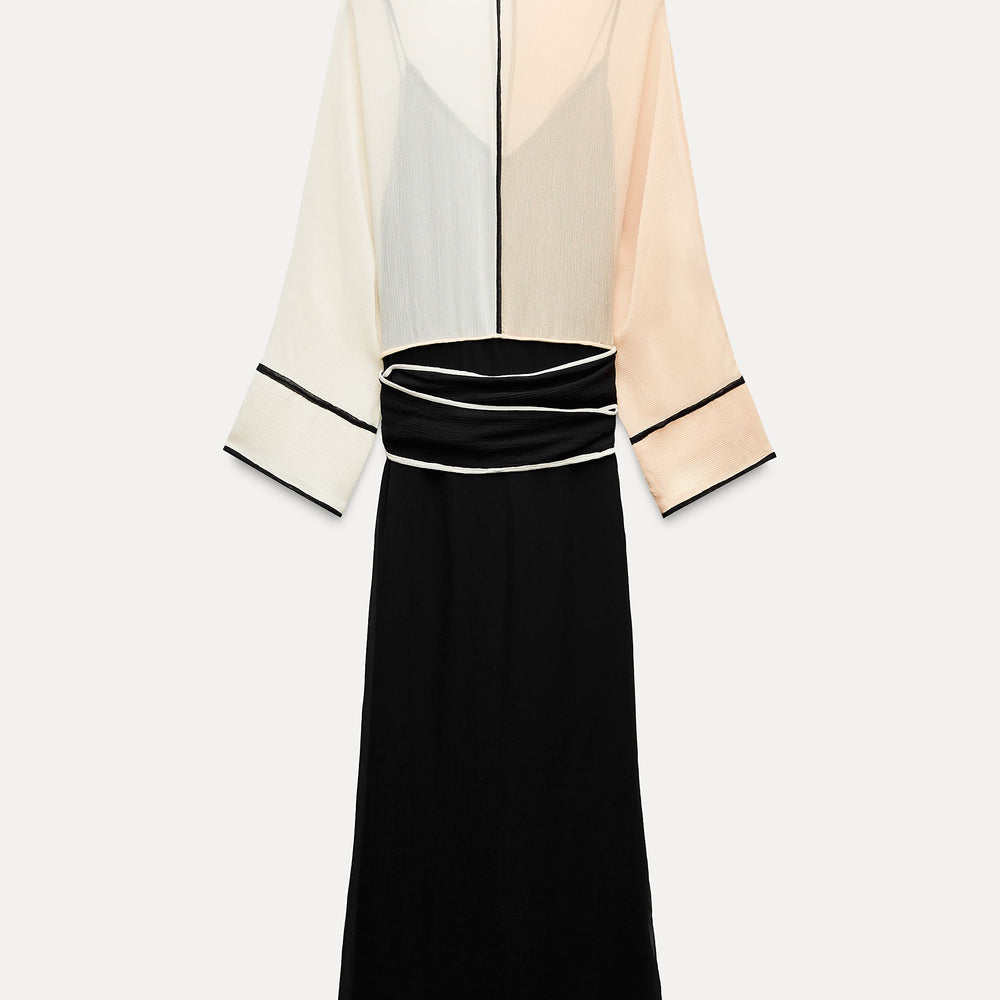 Moudda ZARA - Robe patchwork couleurs bambou - Wardrobe - Tunisie 2