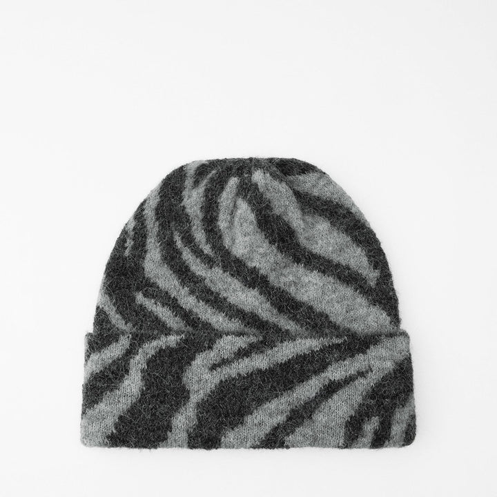 Moudda ZARA - Bonnet jacquard zèbre alpaga et laine - Tunisie 2