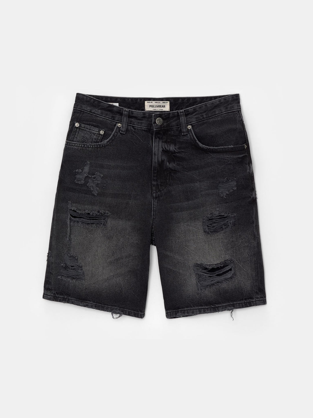 Moudda PULL & BEAR - Bermuda Denim Straight Déchiré TK AK - Tunisie 2