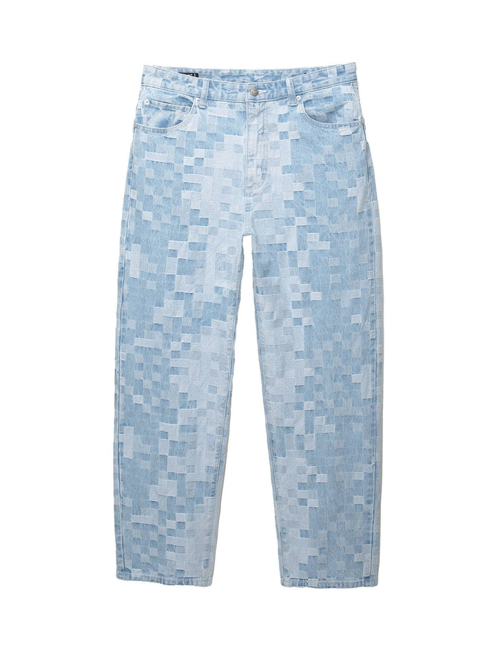 Moudda PULL & BEAR - Pantalon Denim Baggy - Carreaux - Tunisie 1