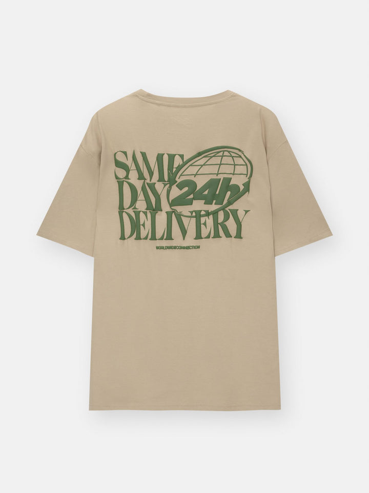 Moudda PULL & BEAR - T-Shirt Demi-Manches Text To Text Arena Puff Print - Tunisie 2