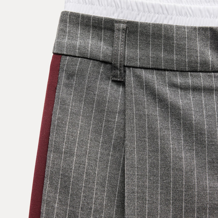 Moudda ZARA - Pantalon fluide rayure diplomatique, ceinture boxer, bande latérale - Tunisie 3