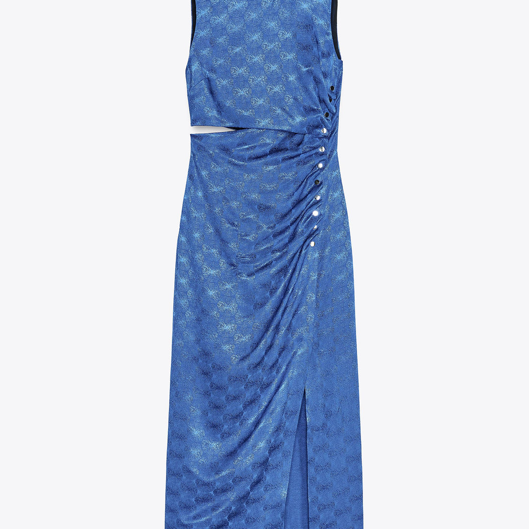 Moudda ZARA - Robe Midi Jacquard - Manches Courtes & Snaps - Tunisie 1