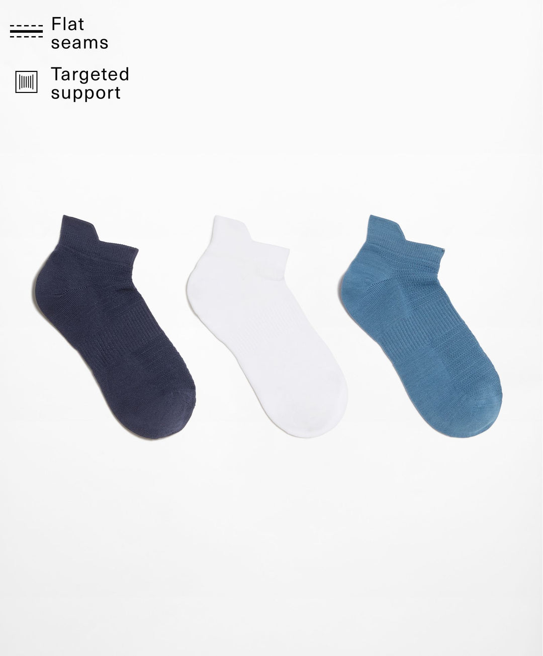 Moudda Oysho - Pack 3 Chaussettes Sneaker Polyamide Bleues - Tunisie 1