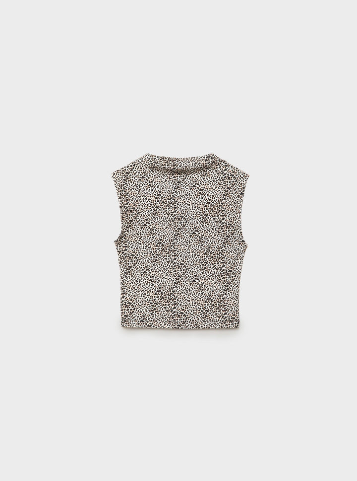 Moudda STRADIVARIUS - T-Shirt Regular Mini Encolure S/M Imprimé Allover - Tunisie 2