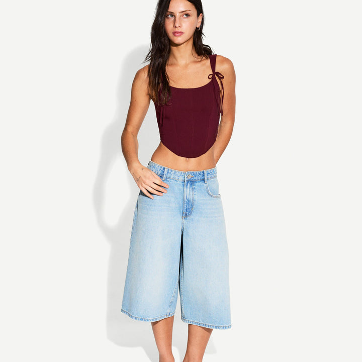 Moudda BERSHKA - Top Corset Cintré - Nœuds - Tunisie 1