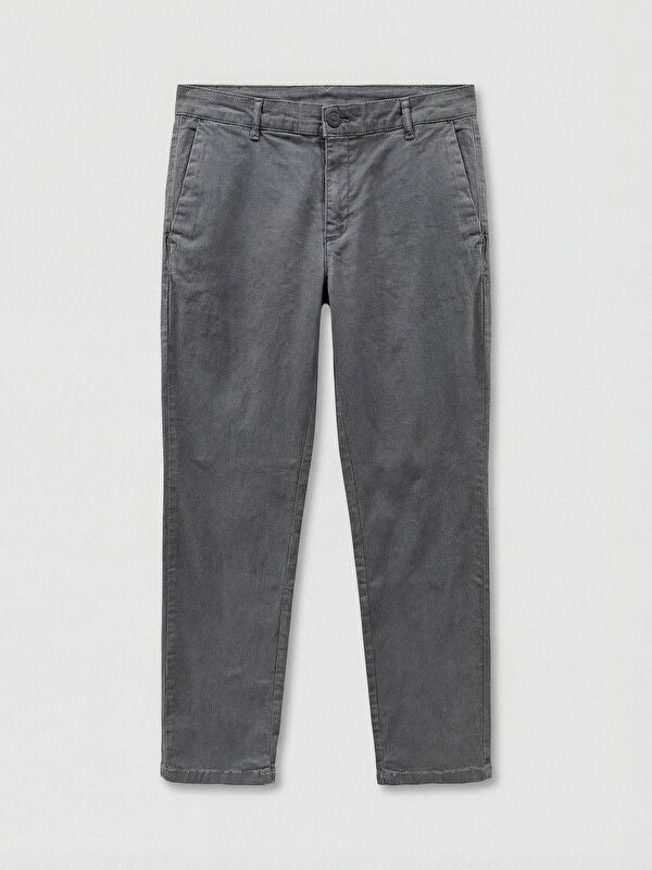 Moudda LC Waikiki - Pantalon chino basique mi-saison en tissu pour Homme couleur Anthracite - Tunisie 1