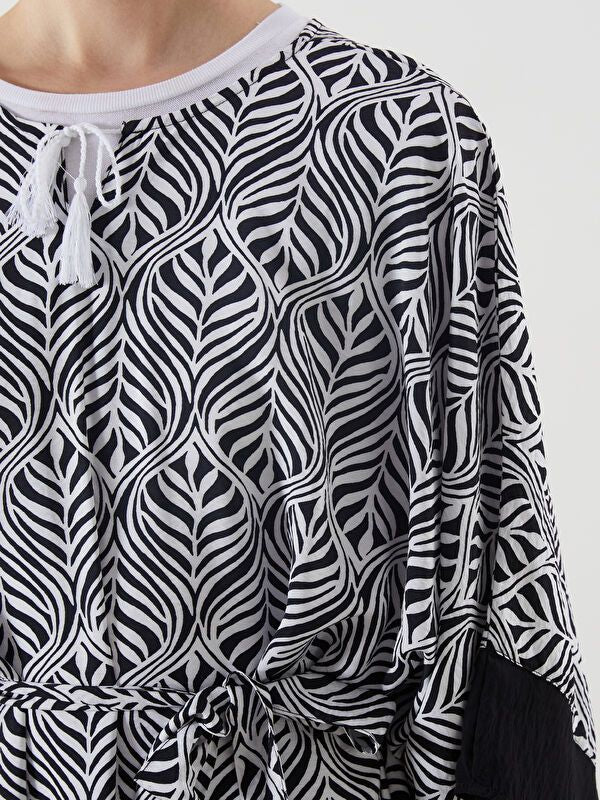 Moudda LC Waikiki - Robe manches courtes en tissu pour Femme - Tunisie 4
