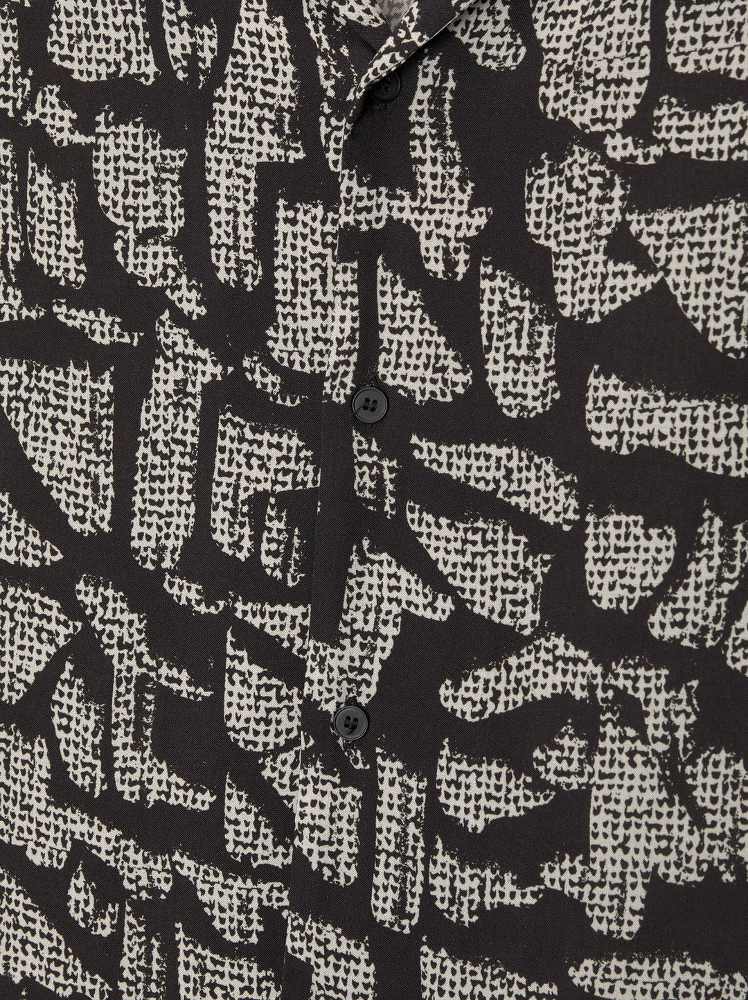 Moudda PULL & BEAR - Chemise Demi-Manches B&W Imprimé Fancy Stripe Noir - Tunisie 3