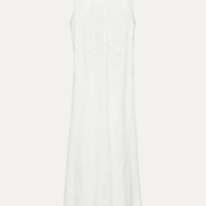 Moudda ZARA - Robe Midi Sans Manches Broderie Anglaise - Tunisie 1
