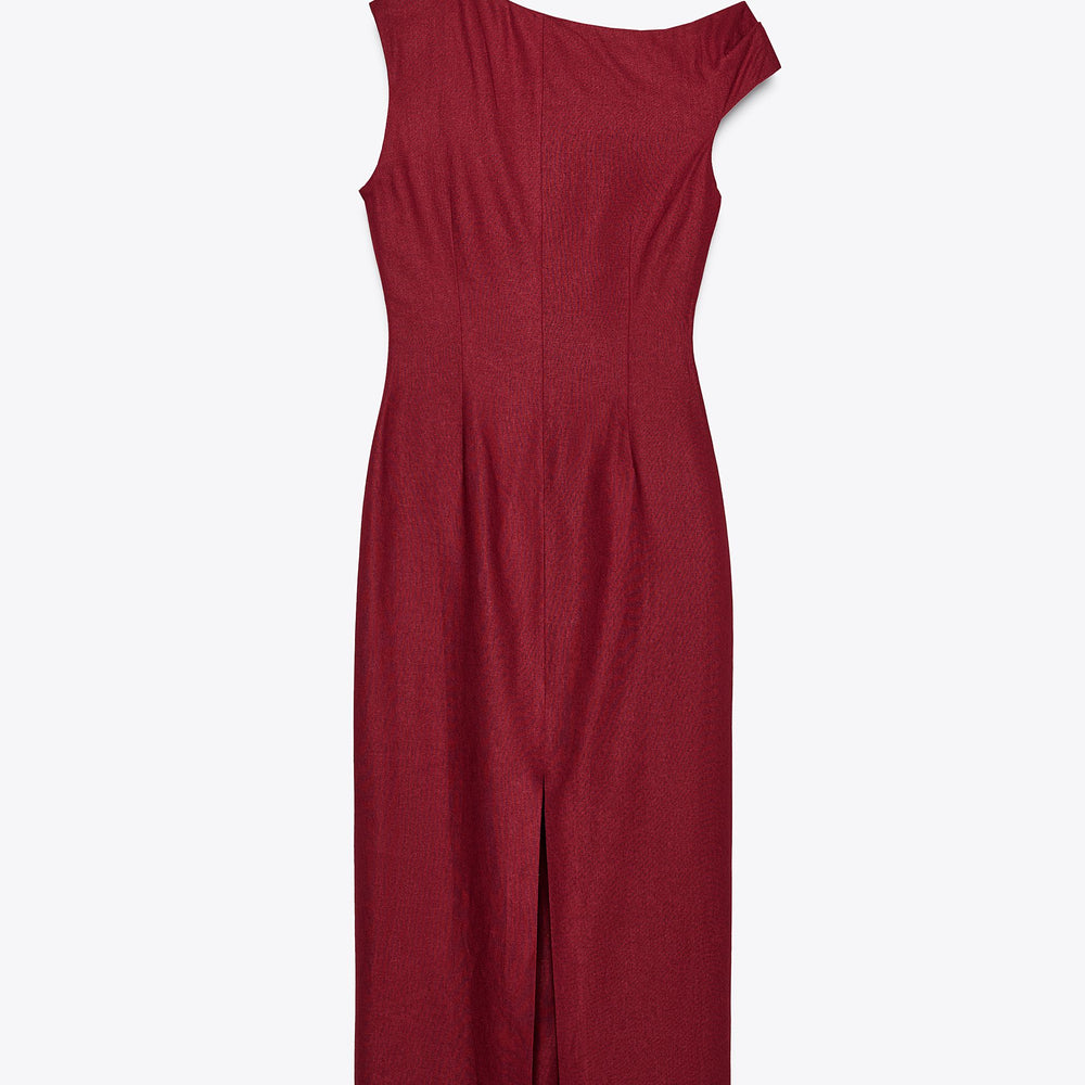 Moudda ZARA - Robe Midi Lin - Drapé & Applique - Tunisie 2