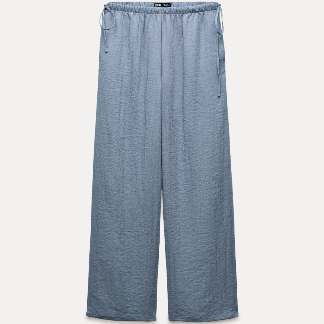 Moudda ZARA - Pantalon palazzo lin taille élastique - Tunisie 1