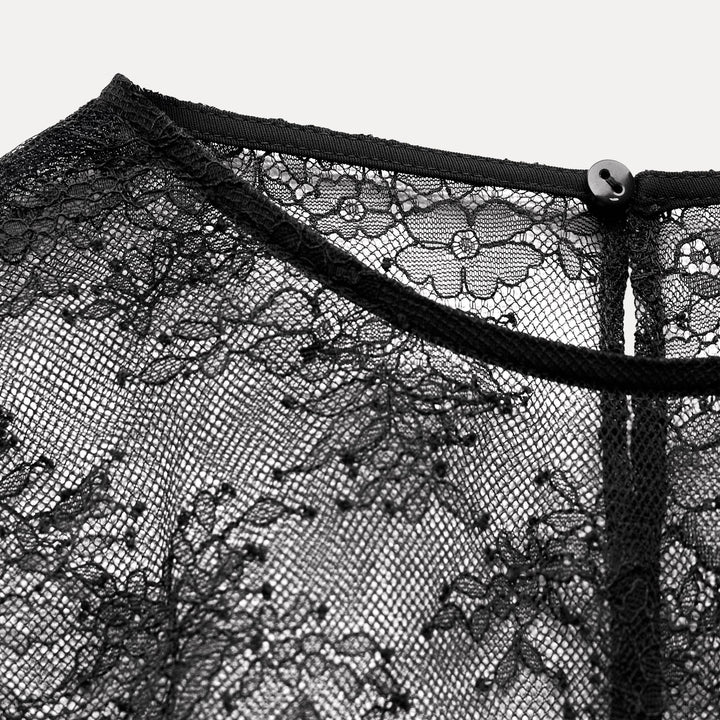 Moudda ZARA - Top dentelle combiné satin détail péplum - Tunisie 3