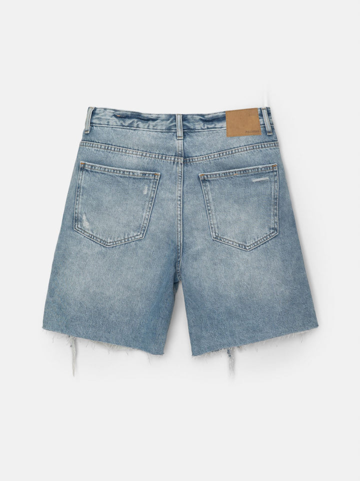 Moudda PULL & BEAR - Bermuda Denim Straight Déchiré - Tunisie 2