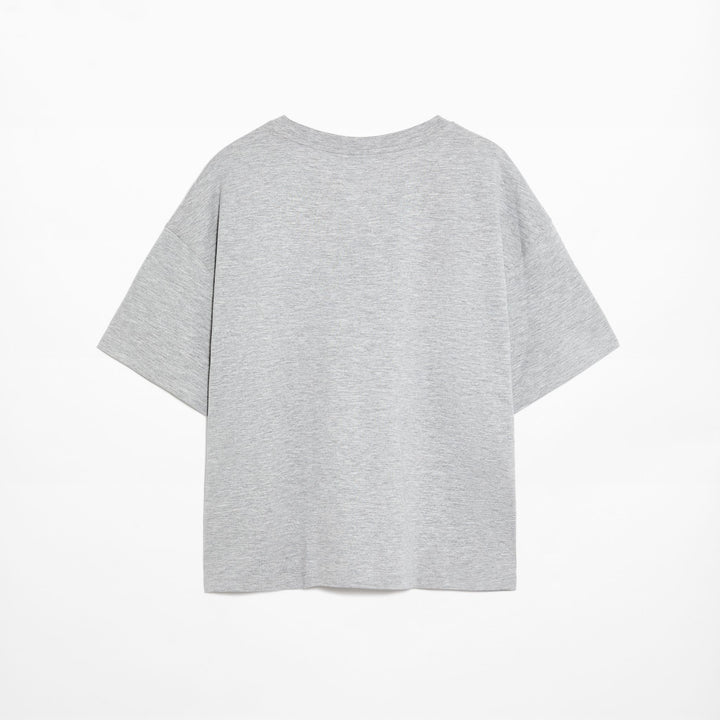 Moudda Oysho - T-Shirt Boxy Coton Col V - Tunisie 1