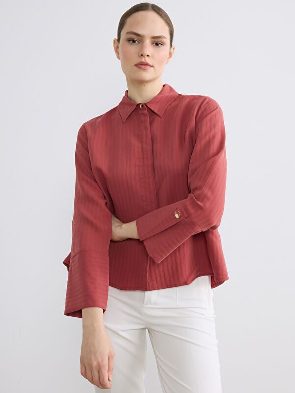 Moudda LC Waikiki - Chemise manches longues en tissu pour Femme - Tunisie 1