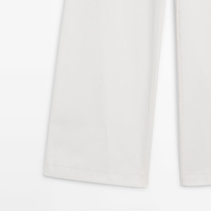 Moudda Massimo Dutti - Jean taille haute évasé blanc cassé - Tunisie 6