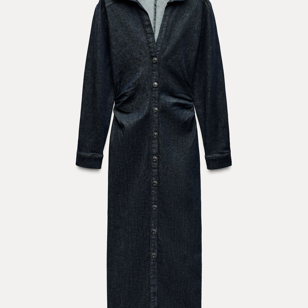 Moudda ZARA - Robe chemise mi-longue cintrée - Tunisie 1