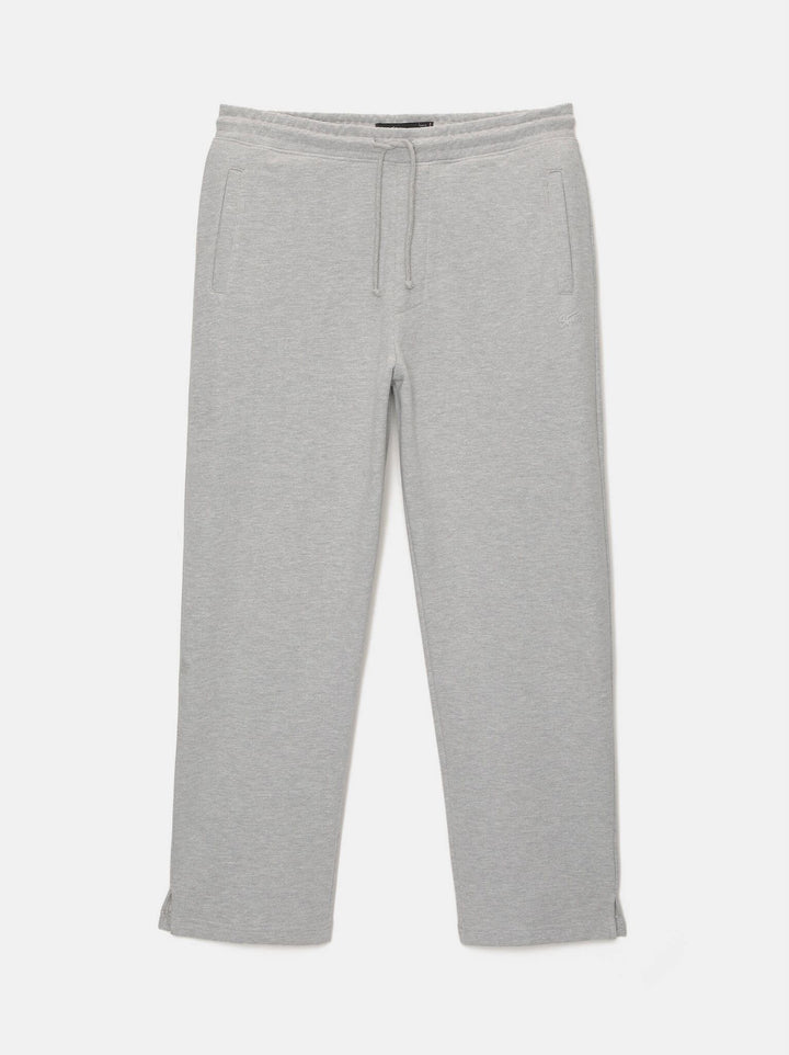Moudda PULL & BEAR - Pantalon Jogging Fleece STWD Wide sans Revers Gris - Tunisie 4