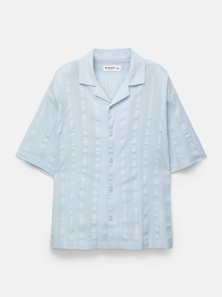 Moudda PULL & BEAR - Chemise - Bleu Clair & Froissée - Tunisie 3