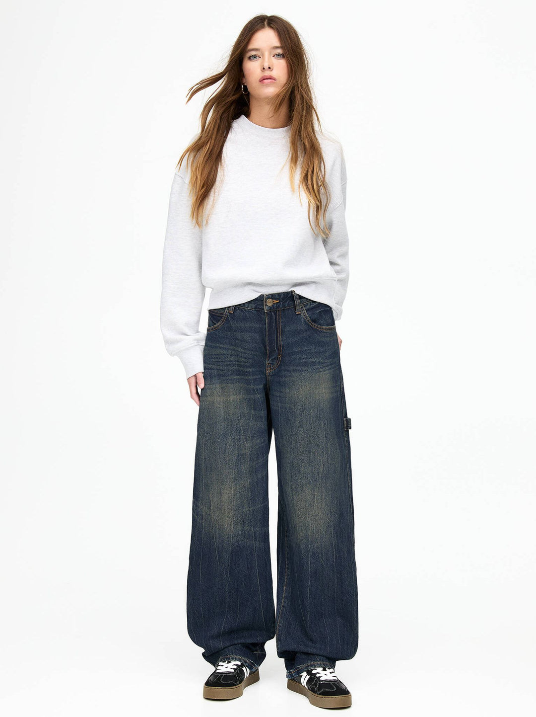 Moudda PULL & BEAR - Pantalon Denim Carpenter Ballon - Tunisie 7