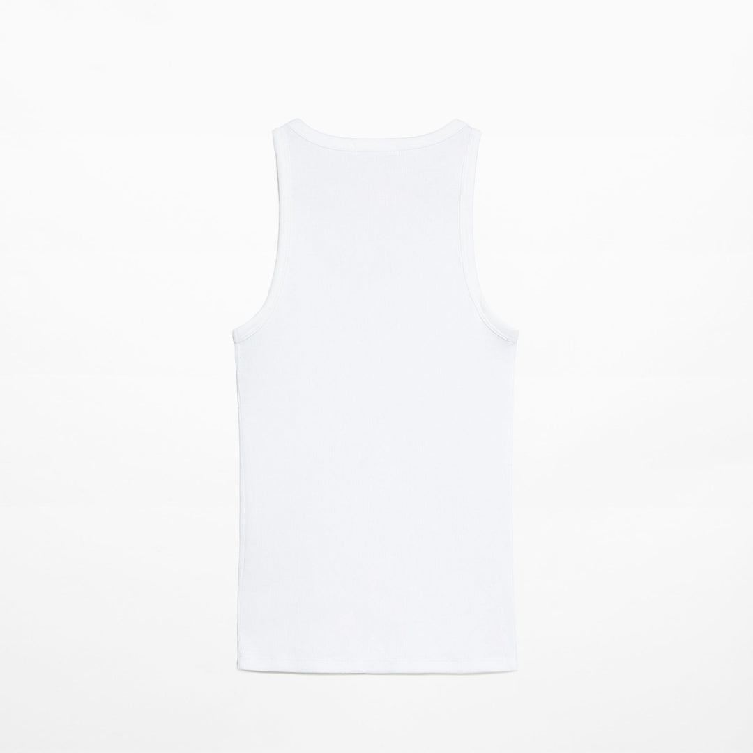 Moudda Oysho - T-Shirt Sans Manches Côtelé 2x1 - Tunisie 1