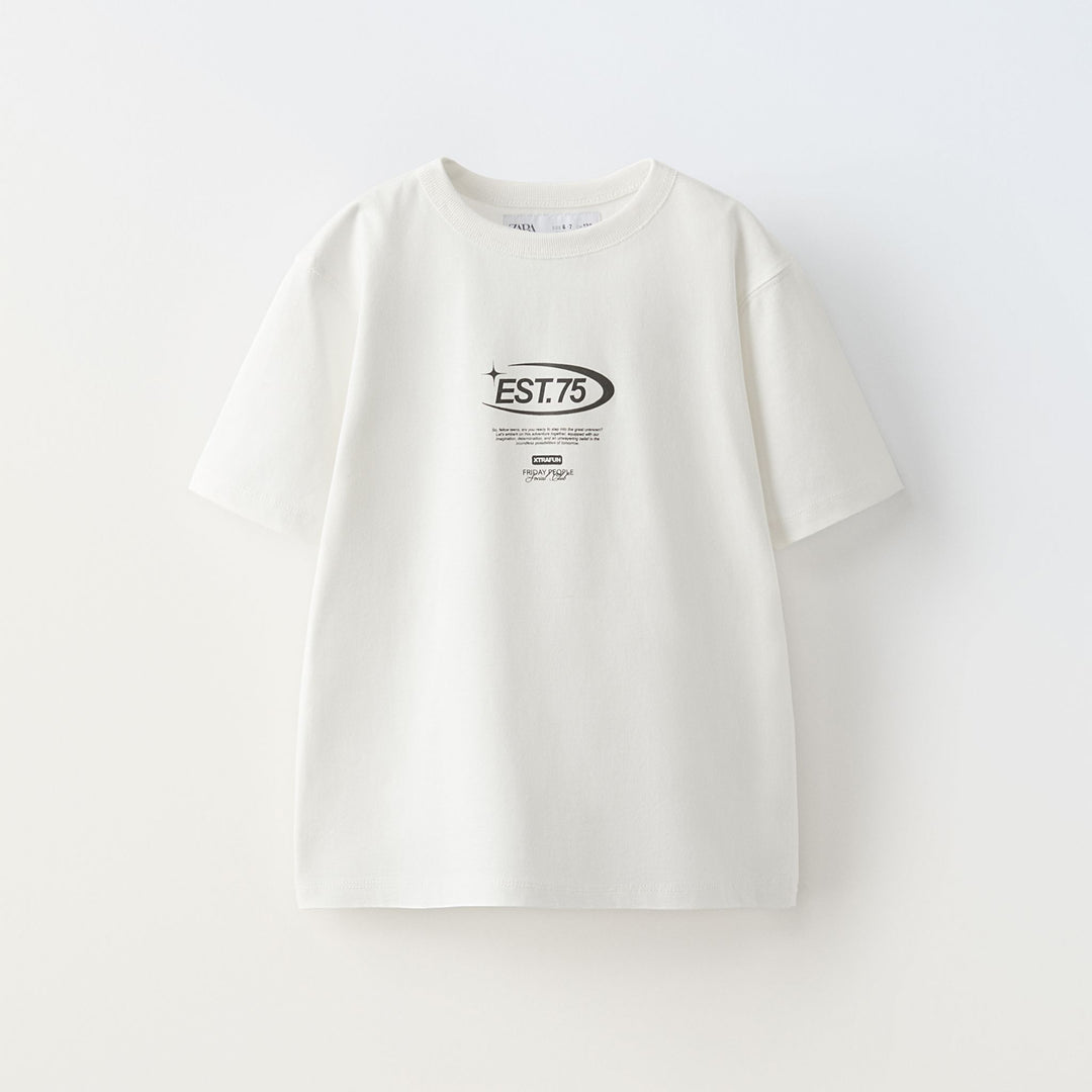 Moudda ZARA - T-shirt graphique à fond blanc - Tunisie 2