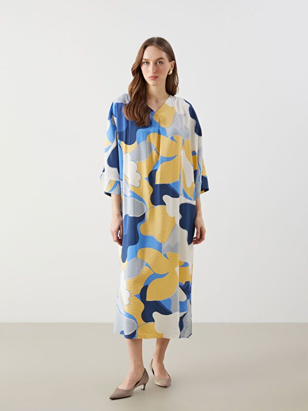 Moudda LC Waikiki - Robe manches courtes en tissu pour Femme - Tunisie 1